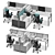 Herman Miller Canvas Wall: Versatile Office Solutions 3D model small image 2