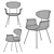 Italian Vintage Design Chair 3D model small image 2