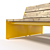 Nordic Pine Steel Bench 3D model small image 2