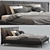 Cuff Bed Bonaldo: Contemporary Elegance for Your Bedroom 3D model small image 3