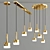 Elegant Brass Pendant Light 3D model small image 1