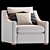 Belgian Classic Slope Arm Chair 3D model small image 1