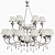 Elegant Formitalia Margherita Chandelier 3D model small image 3