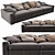 Ultra Comfort Flexform Beauty Sofa 3D model small image 2