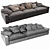 Ultra Comfort Flexform Beauty Sofa 3D model small image 3