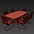 Olimpia Extendable Dining Table 3D model small image 2