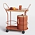 Modern Trolley Bistro Serving Cart 3D model small image 1
