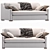 Luxurious Sofa Relo+ft 3D model small image 1