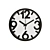 Modern Ukke Wall Clock - 230mm Diameter 3D model small image 1