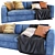 Andy Fabric 3-Seater Sofa 3D model small image 1