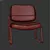 Bethune Guest Chair: Stylish and Comfortable 3D model small image 3