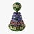 Multicolored Pyramid Building Block 3D model small image 3