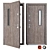 Straj Costa Metal Entrance Door 3D model small image 1