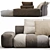 Contemporary Saba Pixel Sofa 3D model small image 2