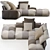 Contemporary Saba Pixel Sofa 3D model small image 3