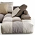 Contemporary Saba Pixel Sofa 3D model small image 4