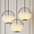 Elegant Misty Suspension Light 3D model small image 1