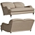 Ralph Lauren Homes SOMERVILLE Loveseat: Elegant, Cozy, and Stylish 3D model small image 2