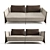 Luxury Italian Design Magno Sofa 3D model small image 1