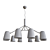 Elegant Crystal Pendant Chandelier 3D model small image 3