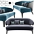 Modern Luxe: Minotti Aston Little Sofa 3D model small image 1