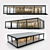 One-Story Prefab Villa with Panoramic Glazing 3D model small image 1