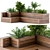 Rooftop Oasis: Flower Box Bench 3D model small image 1