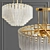 Luxury Gold Caesar Chandelier 3D model small image 1