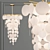 Elegant Nimbus Cascade Chandelier 3D model small image 1