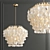 Elegant Capiz Chandelier 3D model small image 1