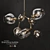 Branching Bubble Chandelier 3D model small image 1