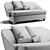 Sleek Lawson Sofa by Minotti 3D model small image 3