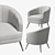 Elegant Janie Accent Chair 3D model small image 1