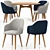 Modern Berki Chair and Asher Table 3D model small image 2