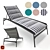 Ultimate Comfort Padded Sling Chaise 3D model small image 1