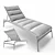 Ultimate Comfort Padded Sling Chaise 3D model small image 3