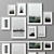 Multi-Color Picture Frames Set 3D model small image 2