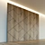 Elegant Wood Wall Panel 3D model small image 2