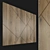 Wooden 3D Wall Panel. High-Res Texture. Lightweight. 3D model small image 1