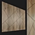 Wooden 3D Decor Panel. High-Res Texture. Easy to Install 3D model small image 1