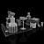 Suave Whiskey Decanter Set 3D model small image 3