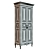 Classic Wood Wardrobe 1000mm 3D model small image 3