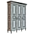 Elegant Solid Wood Wardrobe 3D model small image 3