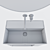 Globo T-EDGE Wall-Mounted Washbasin 3D model small image 3
