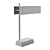Elegant Glass Base Desk Lamp 3D model small image 3