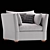 Belgian Shelter Armchair: Elegant and Comfortable 3D model small image 1