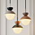 Sleek Metal Pendant Light 3D model small image 1