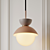 Sleek Metal Pendant Light 3D model small image 3