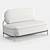 Modern Pink Sofa Angelina 3D model small image 2