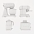 Smeg Technique: Toaster, Mixer, Espresso Machine, Kettle 3D model small image 3